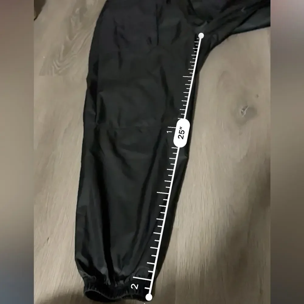 Nike‎ Tech Pack Woven Belted Black & White Swoosh Jogger Pants Size S